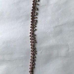 Light Pink Braided Choker With Beads